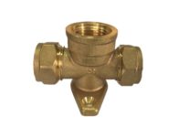 Compression (CxFI) Wall Plate Tee